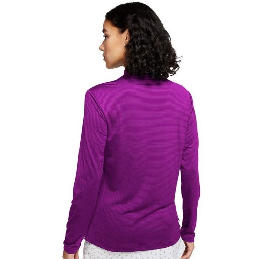 NIKE Women's Dri-FIT Victory UV Long Sleeve Half-Zip Golf Pullover Top Sz S EUC - Picture 2 of 7